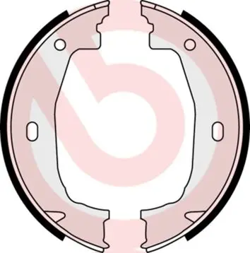 Колодки ручного (стоячого) гальма Brembo S06510 (фото 1)