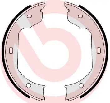 Колодки ручного (стоячого) гальма Brembo S06511 (фото 1)