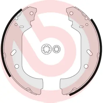 Колодки ручного (стоячого) гальма Brembo S23 517 (фото 1)