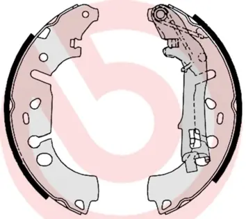 Колодки ручного (стоячого) гальма Brembo S23531