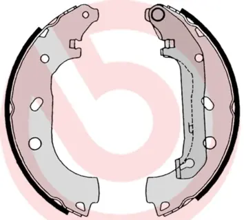 Колодки ручного (стоячого) тормоза brembo S24 539