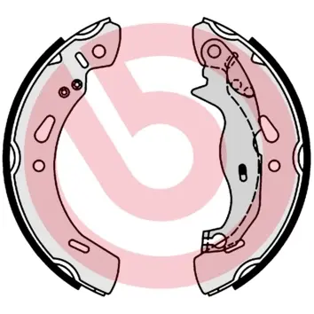Колодки ручного (стоячого) тормоза brembo S24548