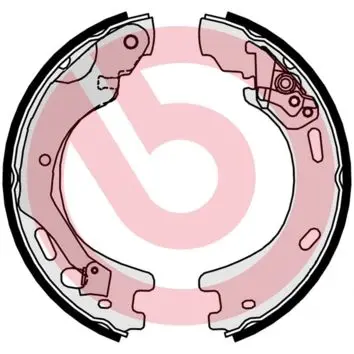 Колодки ручного (стоячого) гальма Brembo S44509 (фото 1)
