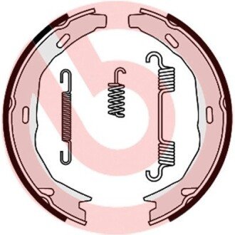 Колодки ручного (стоячого) тормоза brembo S50522 на Мерседес E-Class A207/C207