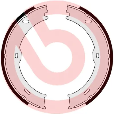 Колодки ручного (стоячого) гальма Brembo S50523 (фото 1)