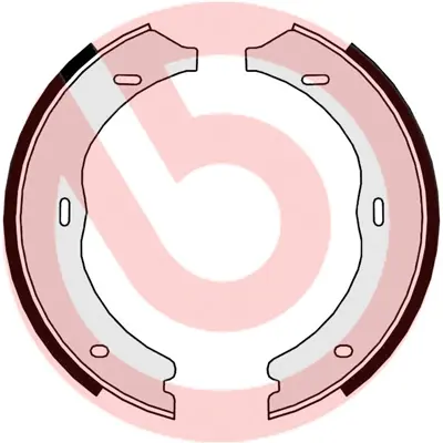 Колодки ручного (стоячого) гальма Brembo S50 524 (фото 1)