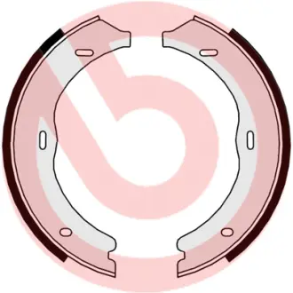 Колодки ручного (стоячого) гальма Brembo S50 524
