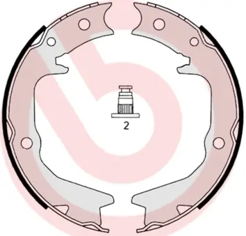 Колодки ручного (стоячого) гальма Brembo S54519 (фото 1)