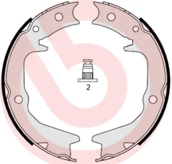 Колодки ручного (стоячого) гальма Brembo S54519