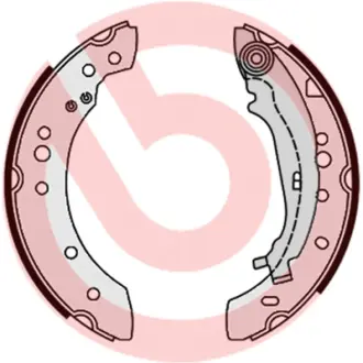 Колодки ручного (стоячого) гальма Brembo S54521