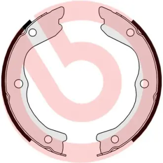 Колодки ручного (стоячого) тормоза brembo S56543 Ниссан Х (икс) трейл т30