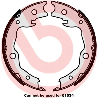 Колодки ручного (стоячого) гальма Brembo S56545 (фото 1)