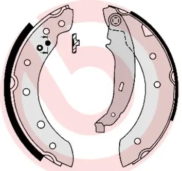 Колодки ручного (стоячого) гальма Brembo S61520 (фото 1)