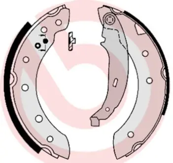 Колодки ручного (стоячого) гальма Brembo S61520
