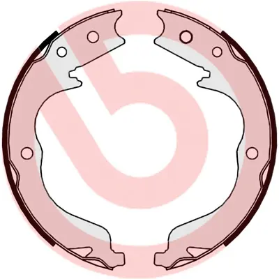 Колодки ручного (стоячого) тормоза brembo S61542