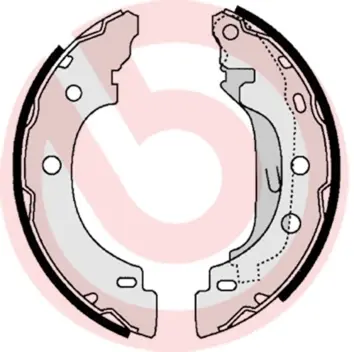 Колодки ручного (стоячого) тормоза brembo S68 523