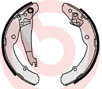 Колодки ручного (стоячого) гальма Brembo S85516 (фото 1)