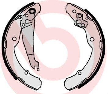 Колодки ручного (стоячого) гальма brembo S85516