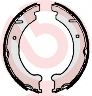 Колодки ручного (стоячого) гальма brembo S86509 на Вольво V70