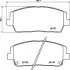 Комплект гальмівних колодок brembo P30116