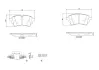 Комплект гальмівних колодок brembo P85186