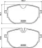 Комплект гальмівних колодок brembo P85187