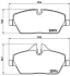 Передние тормозные колодки brembo P06034