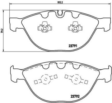 Передние тормозные колодки brembo P06047