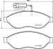 Передні тормозні (гальмівні) колодки Brembo P23 144 (фото 1)