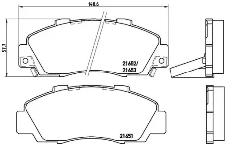 Передні тормозні (гальмівні) колодки Brembo P28026