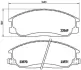 Передние тормозные колодки brembo P30 013
