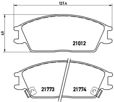Передние тормозные колодки brembo P30024 Hyundai Гетц