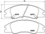 Передние тормозные колодки brembo P30042