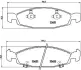 Передні тормозні (гальмівні) колодки Brembo P37005 (фото 1)