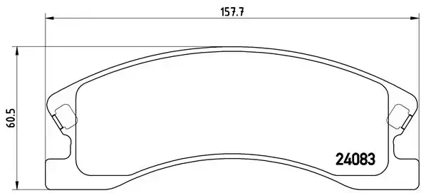 Передние тормозные колодки brembo P37008
