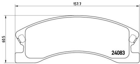 Передние тормозные колодки brembo P37008