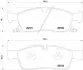 Передние тормозные колодки brembo P37017