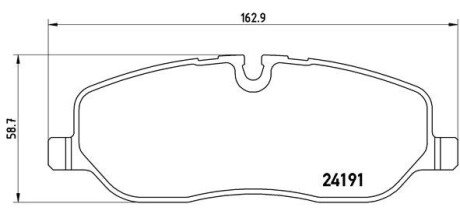 Передні тормозні (гальмівні) колодки brembo P44014 на Рендж (ленд) ровер Дискавери 3