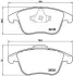 Передние тормозные колодки brembo P44020