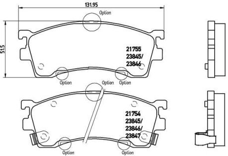 Передние тормозные колодки brembo P49023 на Мазда 626 gf