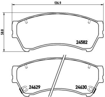 Передние тормозные колодки brembo P49039