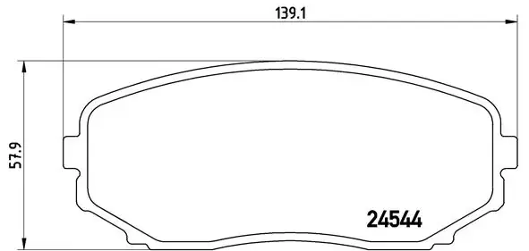Передние тормозные колодки brembo P49040