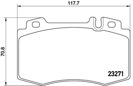 Передні тормозні (гальмівні) колодки brembo P50041