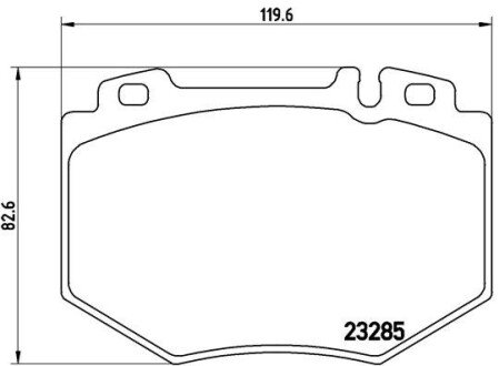 Передні тормозні (гальмівні) колодки brembo P50048