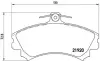 Передні тормозні (гальмівні) колодки Brembo P50 055 (фото 1)