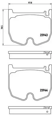 Передні тормозні (гальмівні) колодки Brembo P50062 (фото 1)