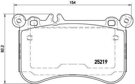 Передние тормозные колодки brembo P50098 на Мерседес CLS-Class C218