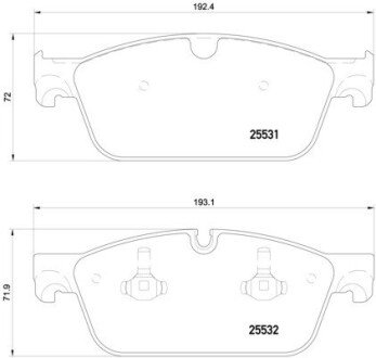 Передние тормозные колодки brembo P50112 на Мерседес GL-Class X166