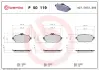 Передні тормозні (гальмівні) колодки Brembo P50119 (фото 1)