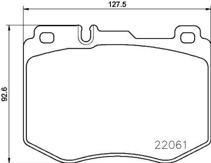 Передні тормозні (гальмівні) колодки brembo P50 120 на Мерседес GLC-Class X253